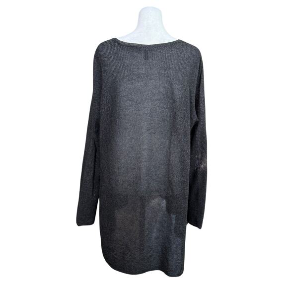 Eileen Fisher System Tunic Top Women Large Lightweight Wool Capsule Quiet Luxury - Picture 6 of 8